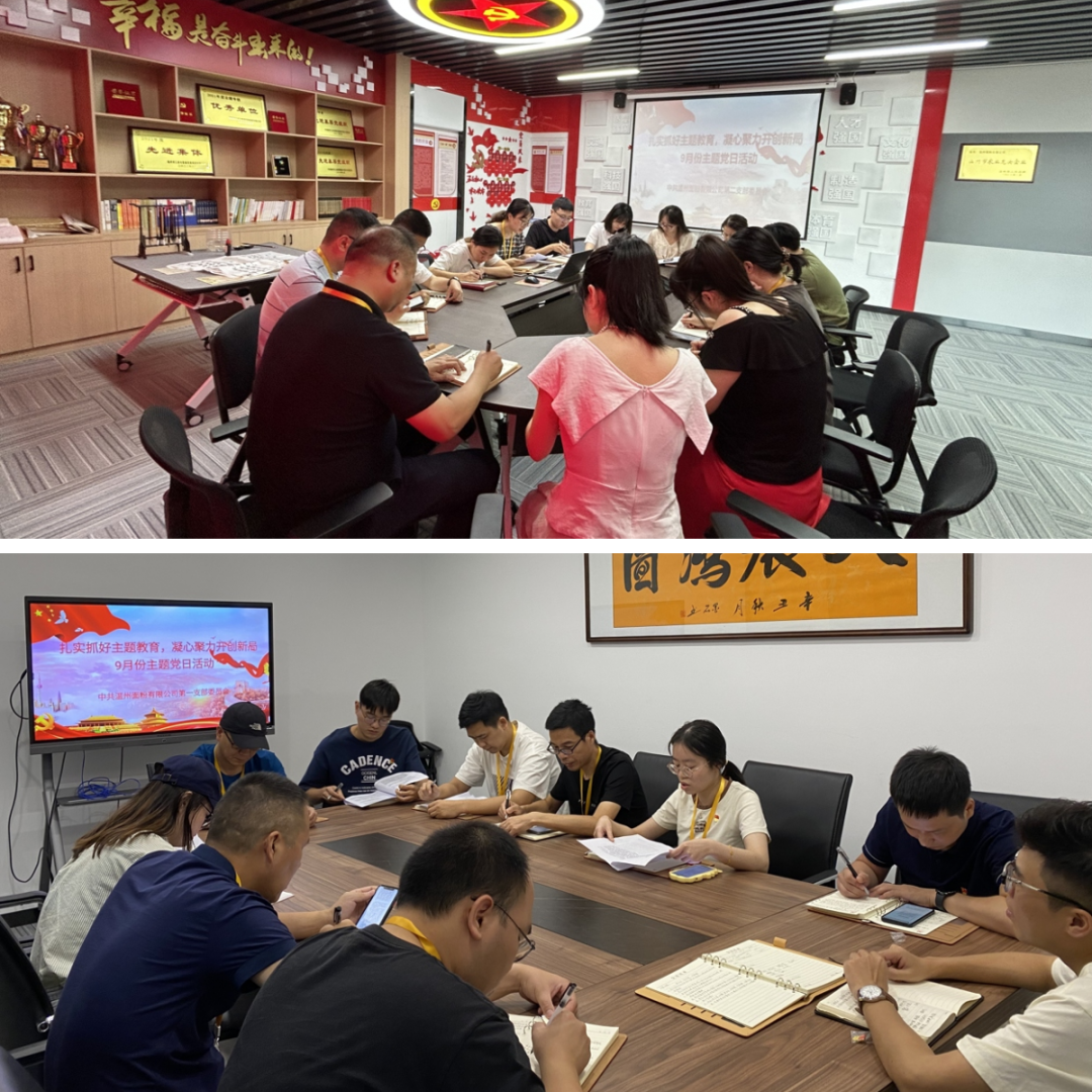 扎實(shí)抓好主題教育，凝心聚力開(kāi)創(chuàng)新局丨面粉公司開(kāi)展9月份主題黨日活動(dòng)